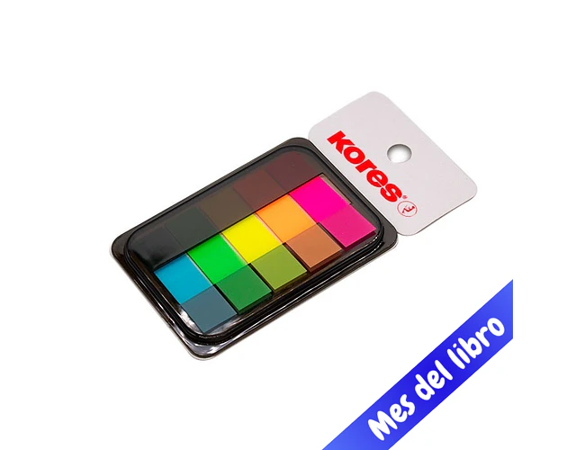 SEPARADOR PAGINAS PFS NEON 5 COLORES 44X12 20 HJS