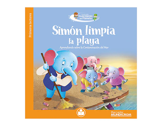 SIMÓN LIMPIA LA PLAYA