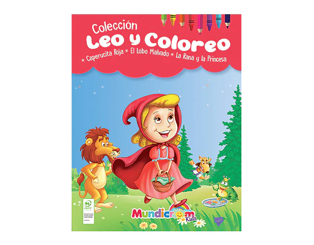CAPERUCITA ROJA- EL LOBO MALVADO - LA RANA Y LA PRINCESA - LEO Y COLOREO