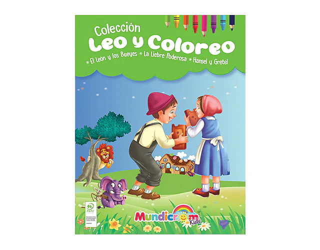 EL LEÓN Y LOS BUEYES - LA LIEBRE PODEROSA - HANSEL Y GRETEL - LEO Y COLOREO