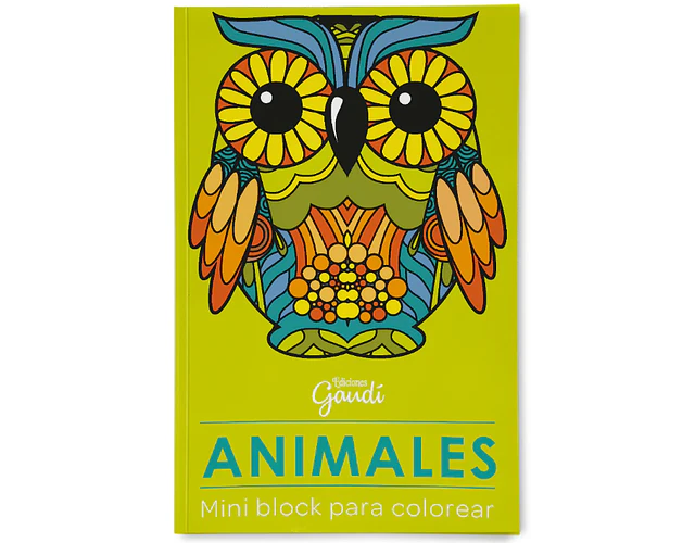 MINI BLOCK DE COLOREAR - ANIMALES