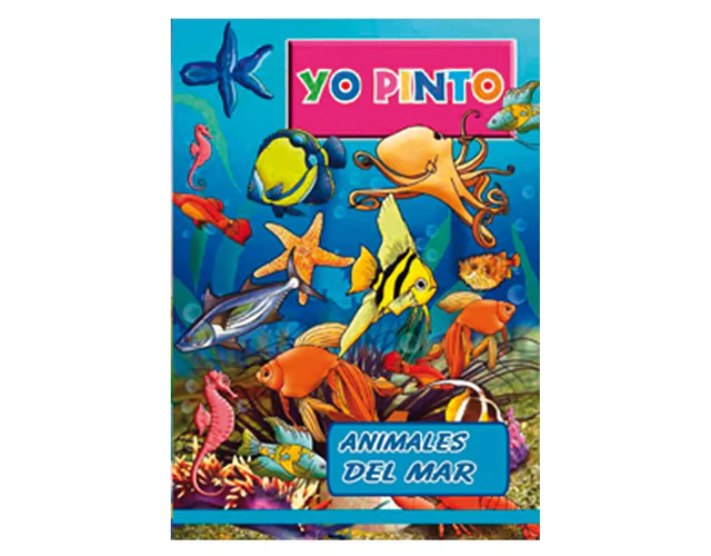 LIBRO YO PINTO LOS ANIMALES DEL MAR