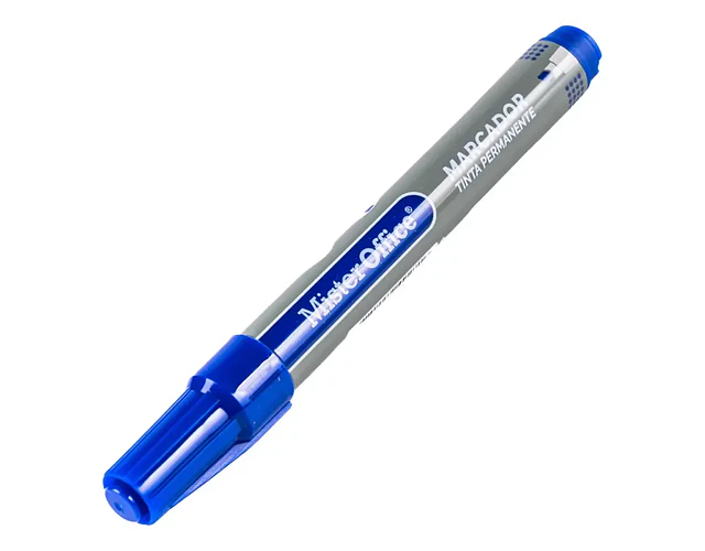 MARCADOR PERMANENTE AZUL PTA. REDONDA