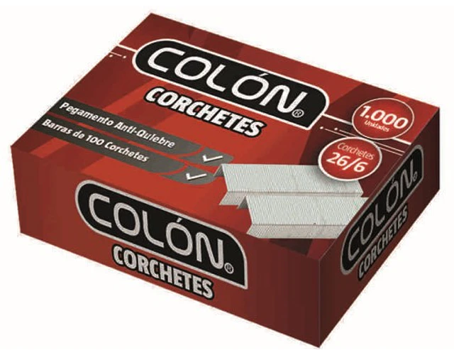 CORCHETES 26/6 POR 1000 UNIDADES