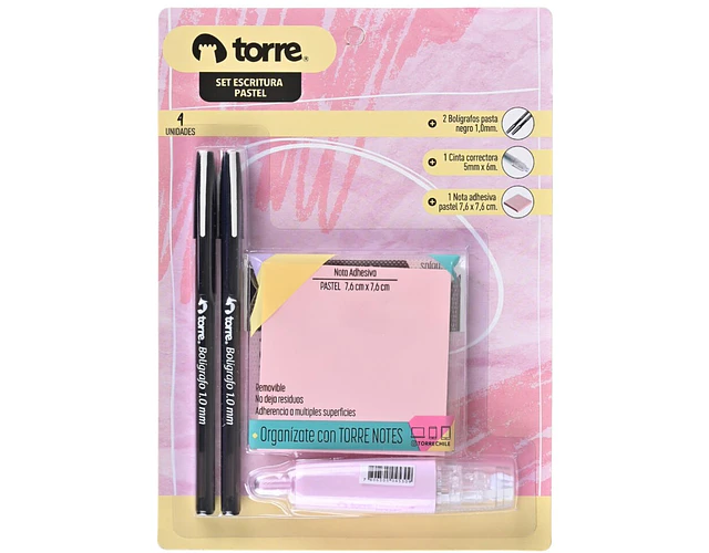 PACK ESCRITURA PASTEL