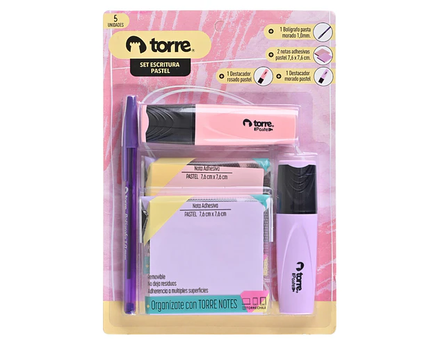 PACK ESCRITURA + NOTAS PASTEL