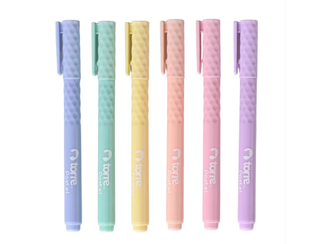 DESTACADORES 6 COLORES PASTEL