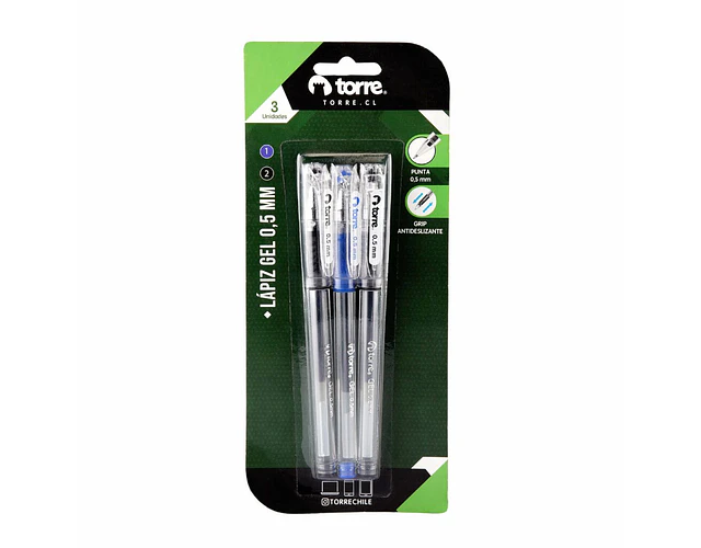 BLISTER 3 LAPIZ GEL 