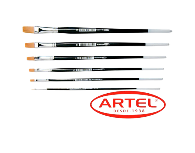 PINCEL ARTEL 106 SINTETICO PLANO ARTEL - DIFERENTES GROSORES