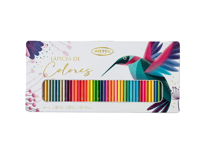 LAPICES 48 COLORES SUPER SOFT CAJA METALICA