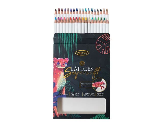 LAPICES 36 COLORES SUPER SOFT