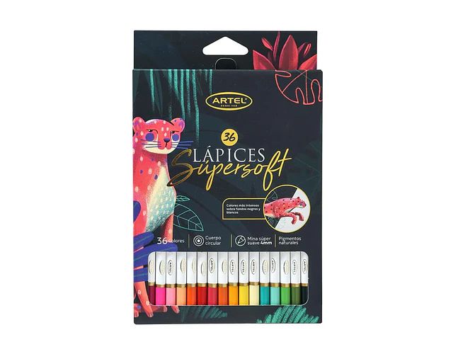 LAPICES 36 COLORES SUPER SOFT