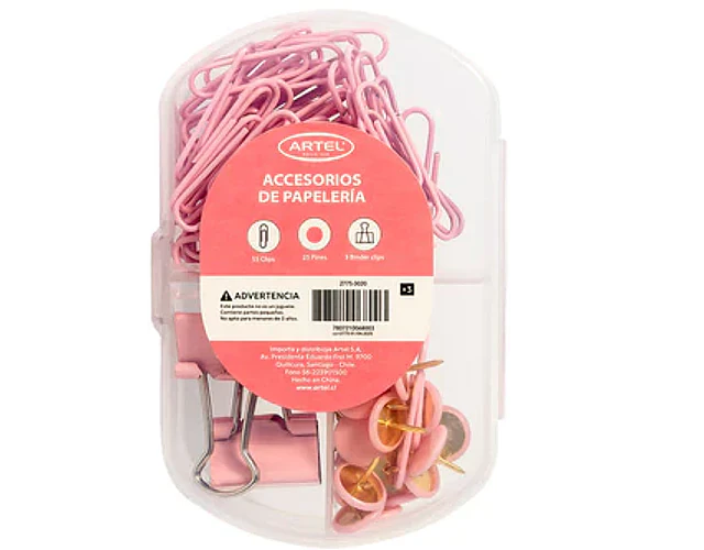 SET ACCESORIOS OFICINA PASTEL