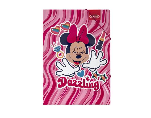 CARPETA CARTON C/ELÁSTICO MINNIE 