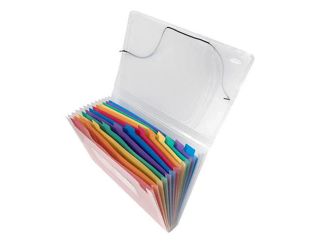 CARPETA TRANSPARENTE CON FUELLE OFICIO