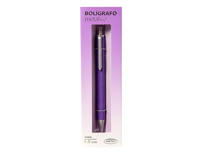 BOLÍGRAFO METÁLICO GEL C/CAJA