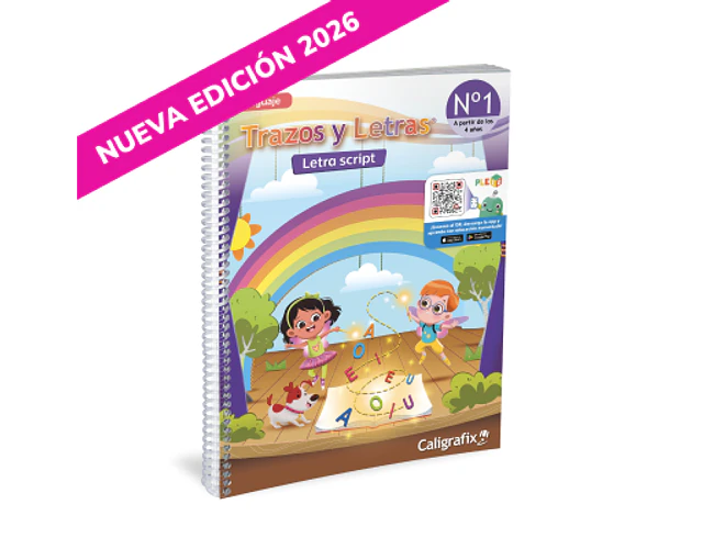 CUADERNO CALIGRAFIX TRAZOS Y LETRAS Nº 1 PRE-KINDER