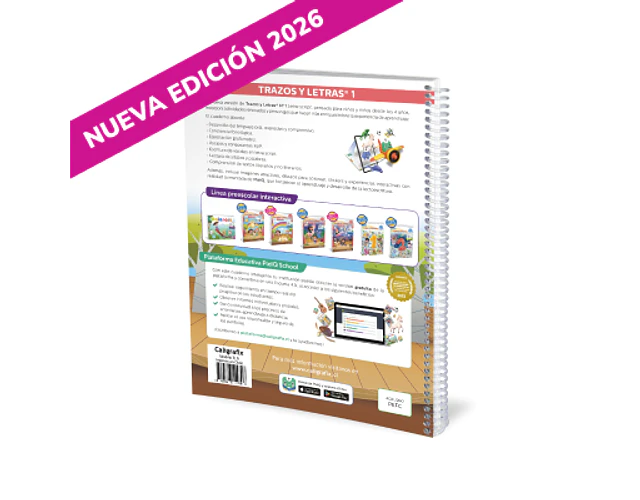 CUADERNO CALIGRAFIX TRAZOS Y LETRAS Nº 1 PRE-KINDER