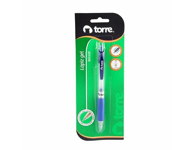 BLISTER LAPIZ GEL RETRACTIL 0,7MM 