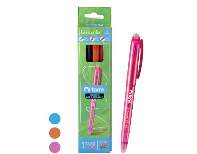 BOLIGRAFO GEL BORRABLES FUN 3 COLORES