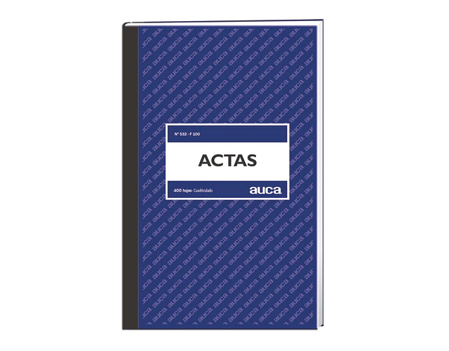 LIBRO ACTAS CUADRICULADO 400 HJS
