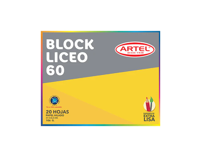 BLOCK DIBUJO LICEO 20 HOJAS