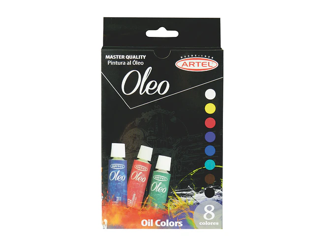 SET OLEOS 12ML 8 COLORES