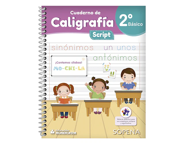 CUADERNO CALIGRAFIA HORIZONTAL SCRIPT 2° BÁSICO - SOPENA