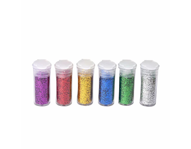 ESCARCHA COLORES 6 TUBOS