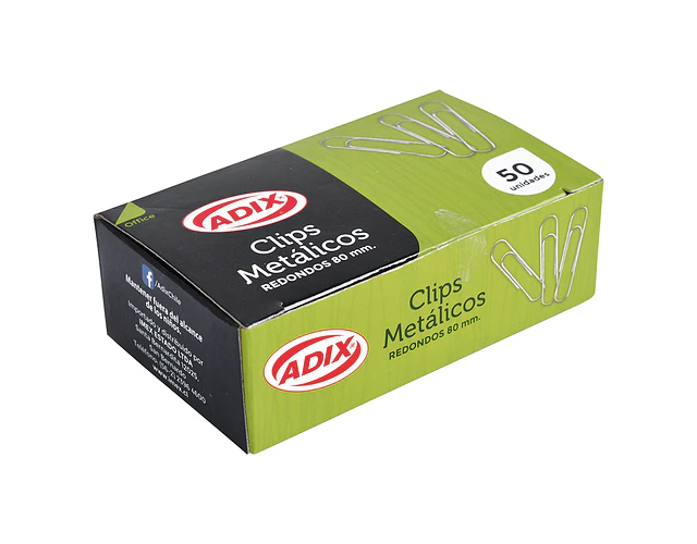 CLIPS METAL 80MM 50 UNIDADES