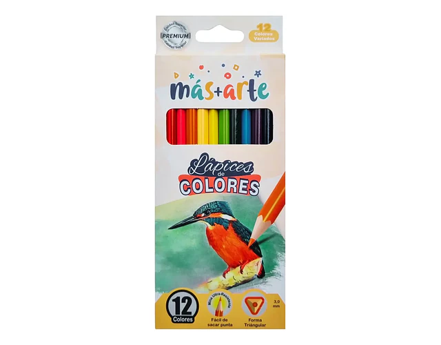 LAPICES 12 COLORES TRIANGULAR