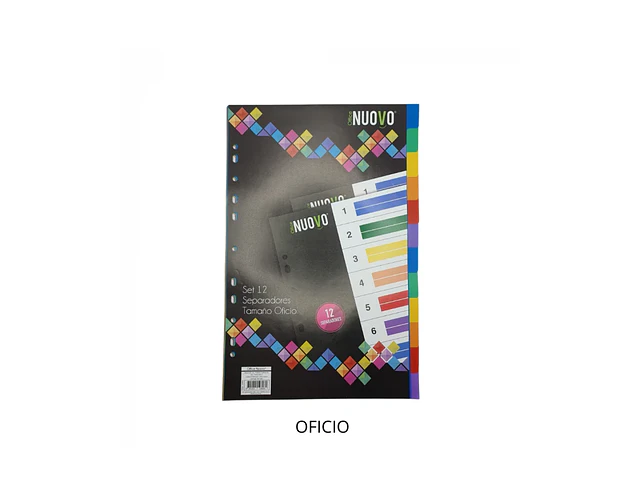SEPARADOR VINIL OFICIO 12 DIVISIONES NUOVO