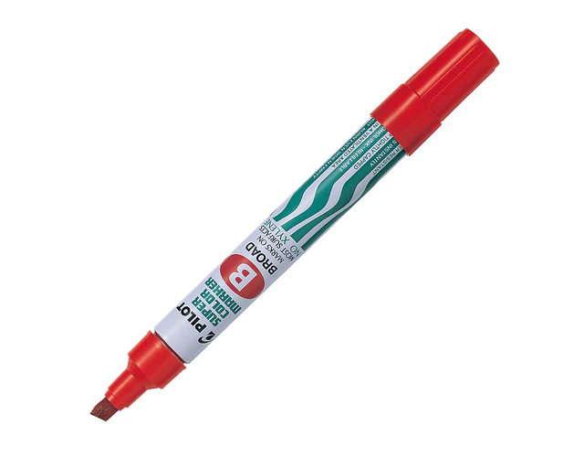 MARCADOR PERMANENTE BISELADO ROJO 