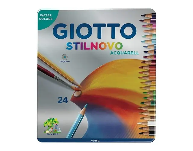 LAPICES LATA 24 COLORES AQUARELABLES