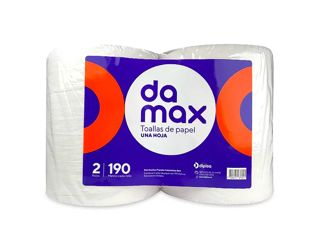 TOALLA DE PAPEL 190MTS X2 UNDS