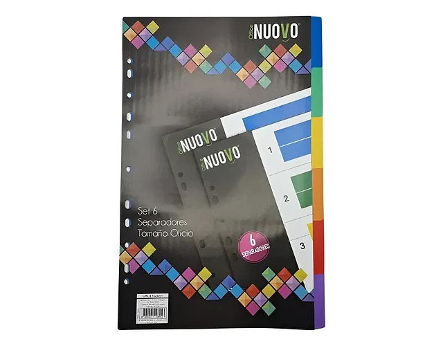 SEPARADOR VINIL OFICIO 6 DIVISIONES NUOVO