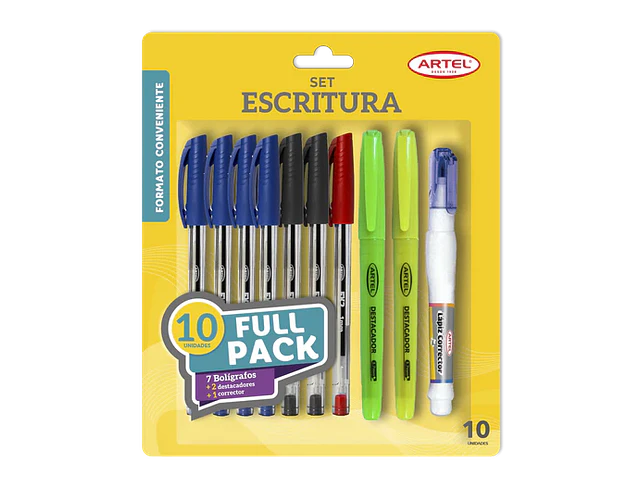 BL. SET ESCRITURA 10 PIEZAS.