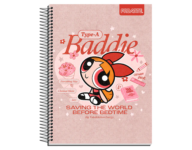 CUADERNO TOP 150HOJAS 7MM CHICAS SUPERPODEROSAS