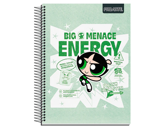 CUADERNO TOP 150HOJAS 7MM CHICAS SUPERPODEROSAS