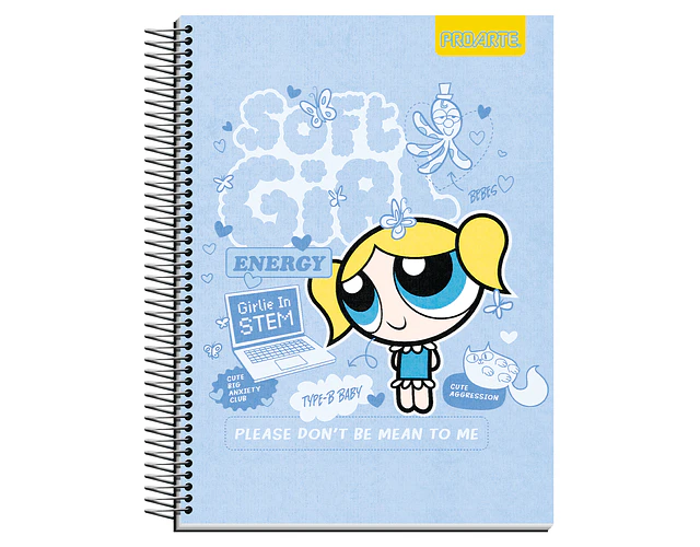 CUADERNO TOP 150HOJAS 7MM CHICAS SUPERPODEROSAS