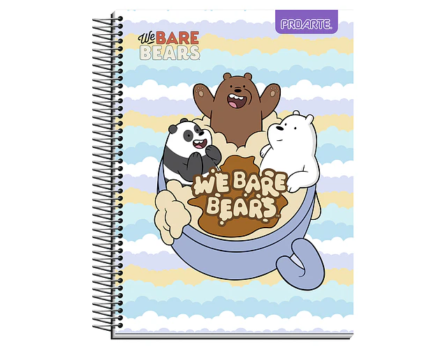 CUADERNO TOP 150HOJAS 7MM WE BARE BEARS