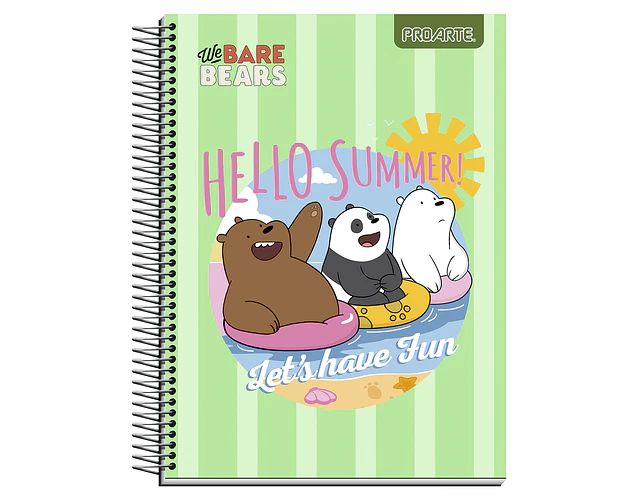 CUADERNO TOP 150HOJAS 7MM WE BARE BEARS
