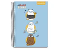 CUADERNO TOP 150HOJAS 7MM WE BARE BEARS