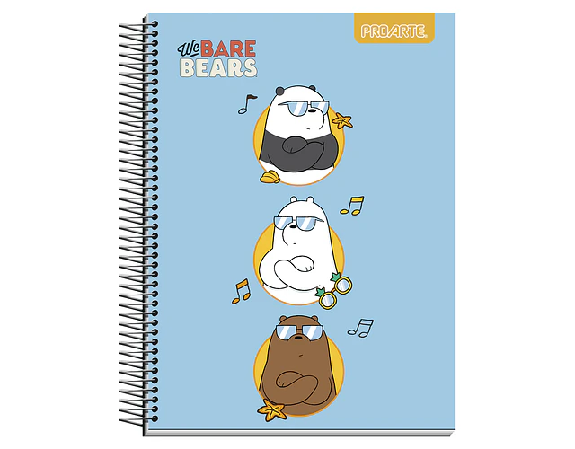 CUADERNO TOP 150HOJAS 7MM WE BARE BEARS