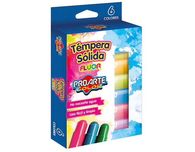TEMPERA SOLIDA 6 COLORES FUOR PROARTE
