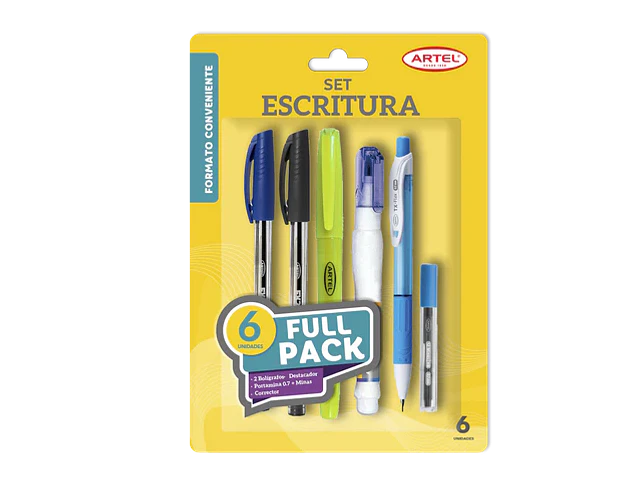 SET ESCRITURA 6 PIEZAS