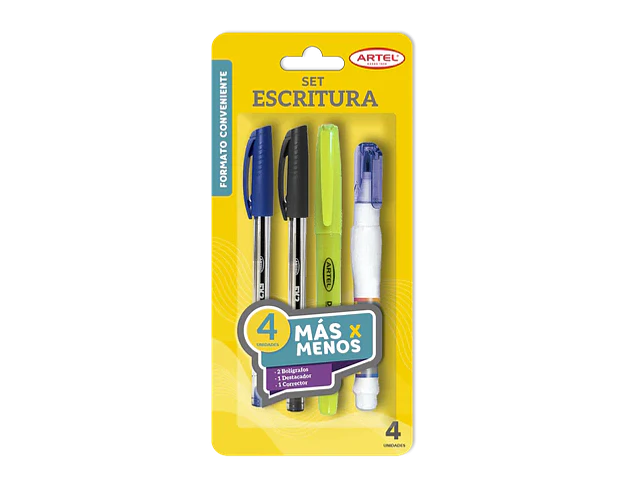 SET ESCRITURA 4 PIEZAS