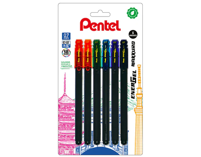 BLISTER ENERGEL MAKKURO COLORES SURTIDOS