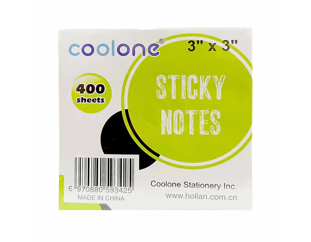 TACO ADHESIVO 75X75MM 4 COL NEON 400 HJS