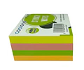 TACO ADHESIVO 75X75MM 4 COL NEON 400 HJS